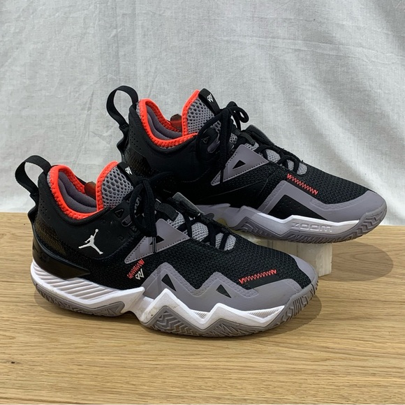 Air Jordan Westbrook One Take 'Black Cement' Basketball Shoes Men’s Size 8.5 - Picture 2 of 9